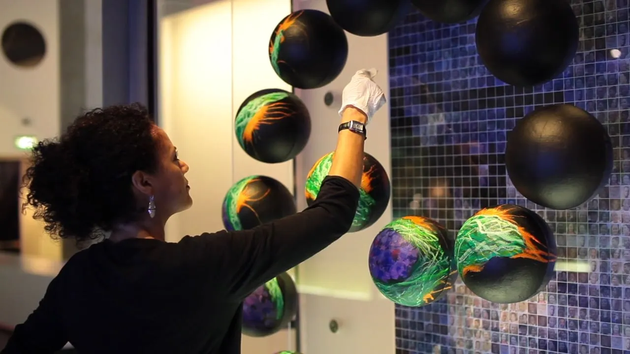 Video thumbnail: A Brush With Immortality artwork installation at the Science Museum, London